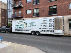 moving truck on a street