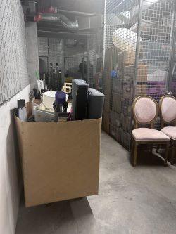 Mayflower Moving customer's belongings in storage