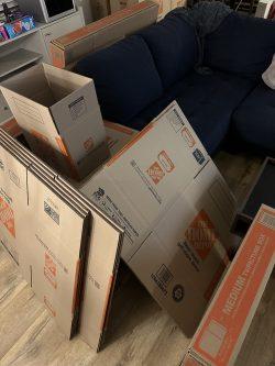 Home Depot moving boxes